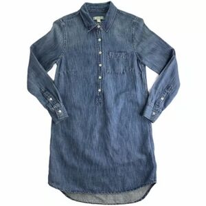 J. Crew Chambray/Denim Tunic/Dress SZ 0